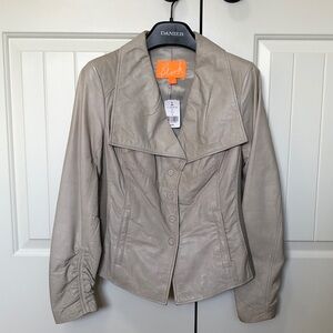 NWT Danier Women's Beige BLINK Leather Jacket